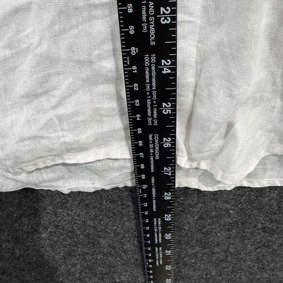 J Jill Shirt Women's Large Pink 100% Linen Button Front Long Sleeve Top Casual - Picture 5 of 8